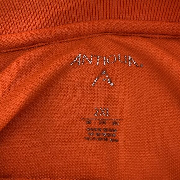 Vintage Miami Dolphins Polo Shirt Antigua 2XL XXL Orange Embroidered Football - Picture 4 of 7